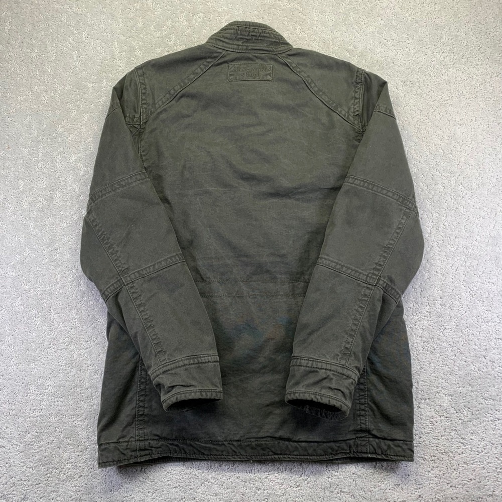 Men's Olive Field Jacket - Classic Utility Coat - Picture 14 of 16